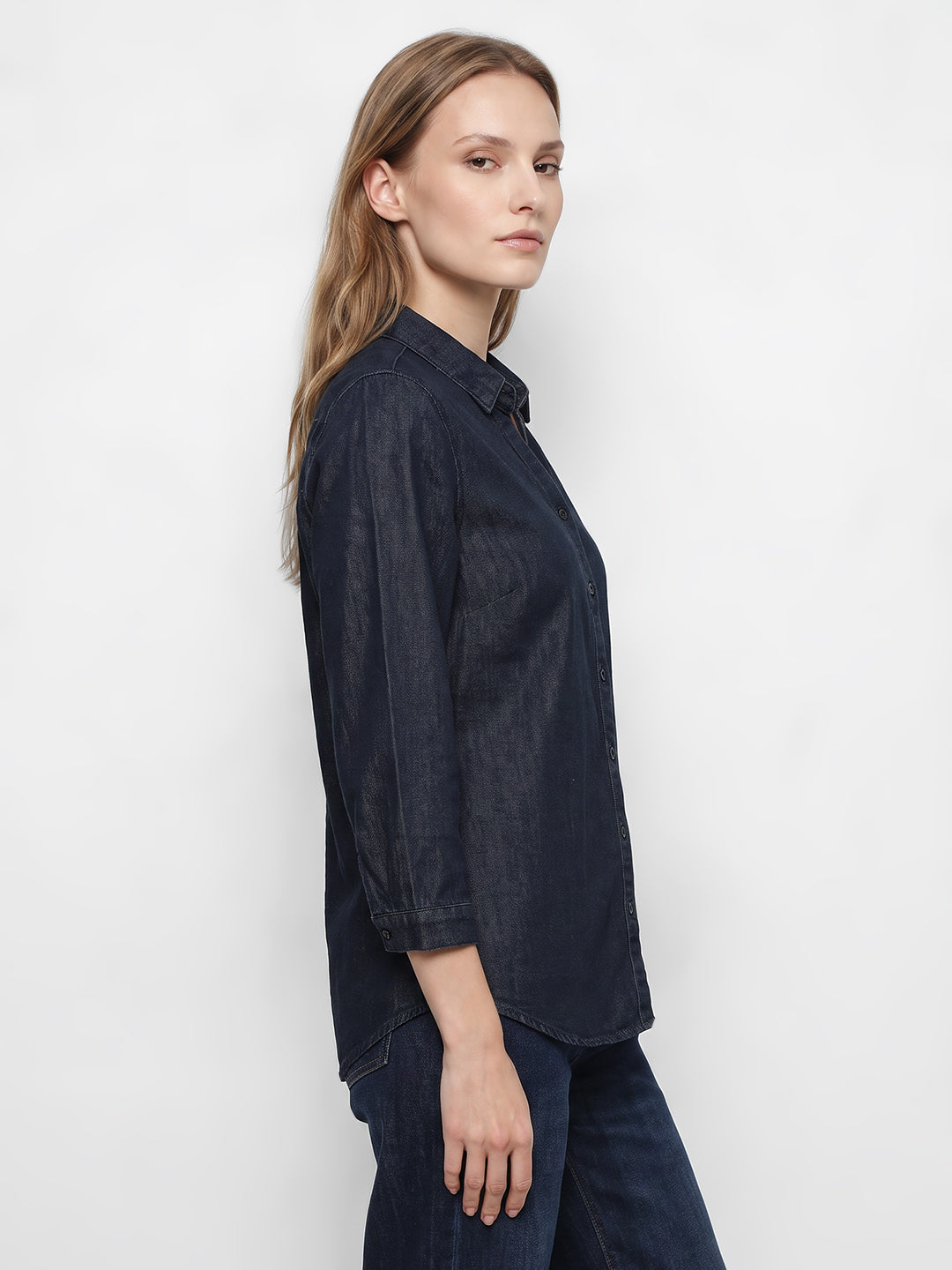 Women Dark Blue Shirt