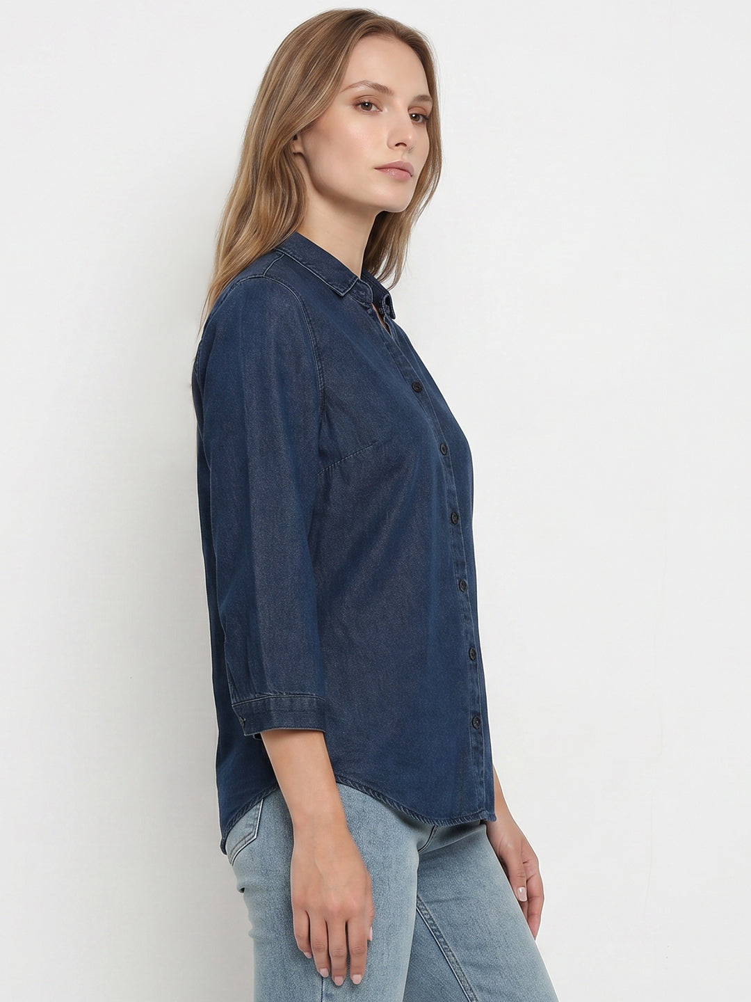 Women Dark Blue Shirt