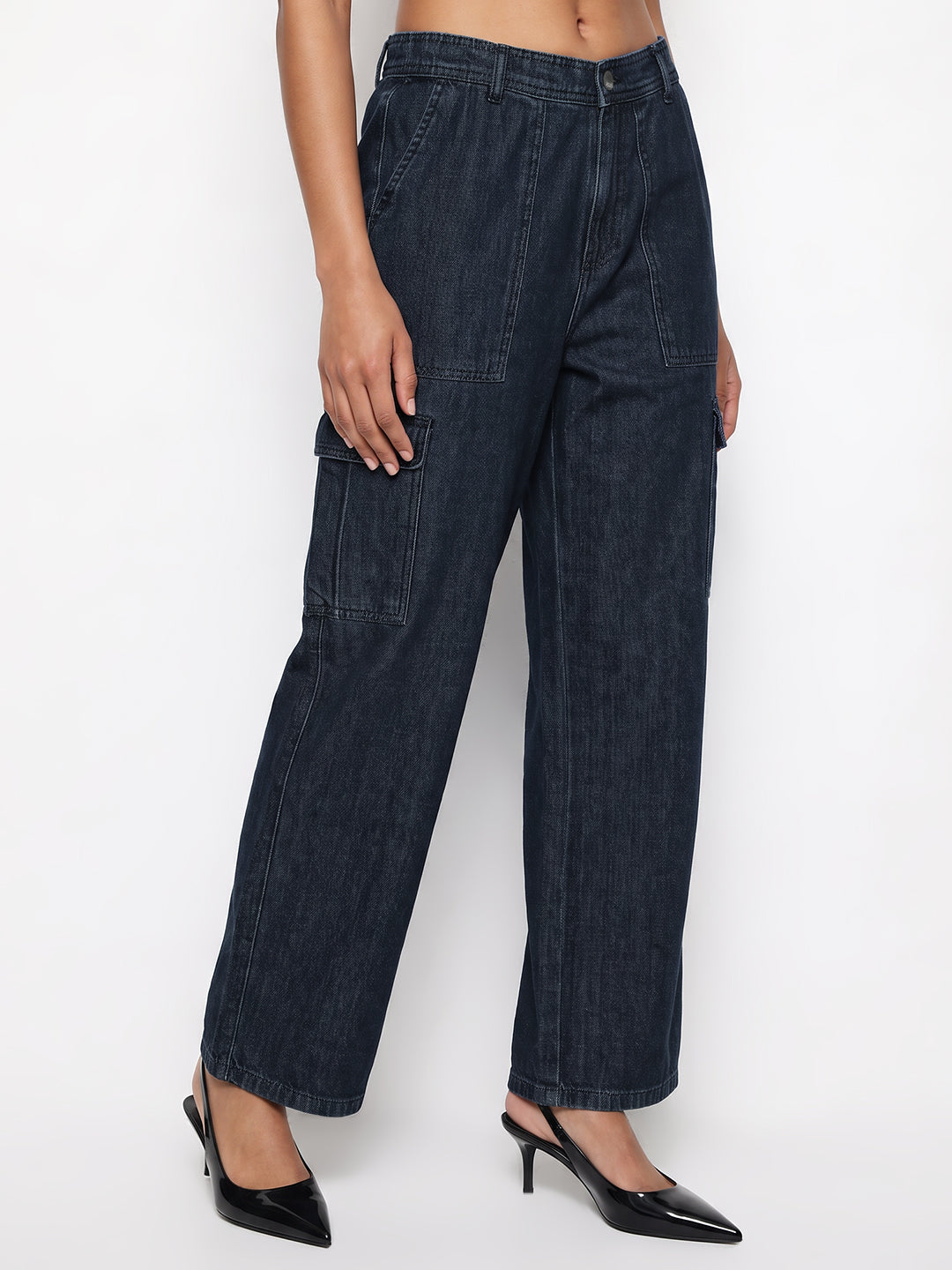 Blue Mid-Rise Cargo