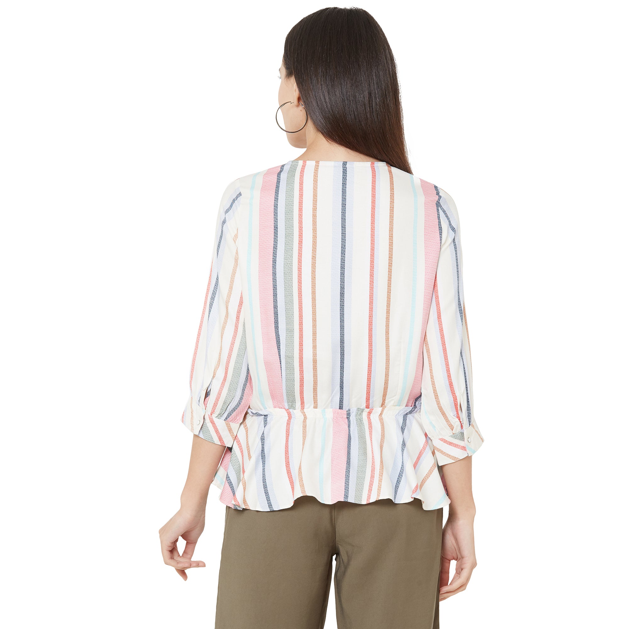 Women Multi Stripe Top