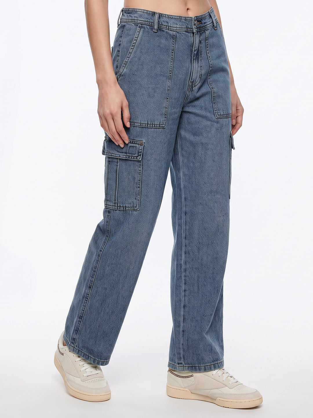 Women Blue Cargo