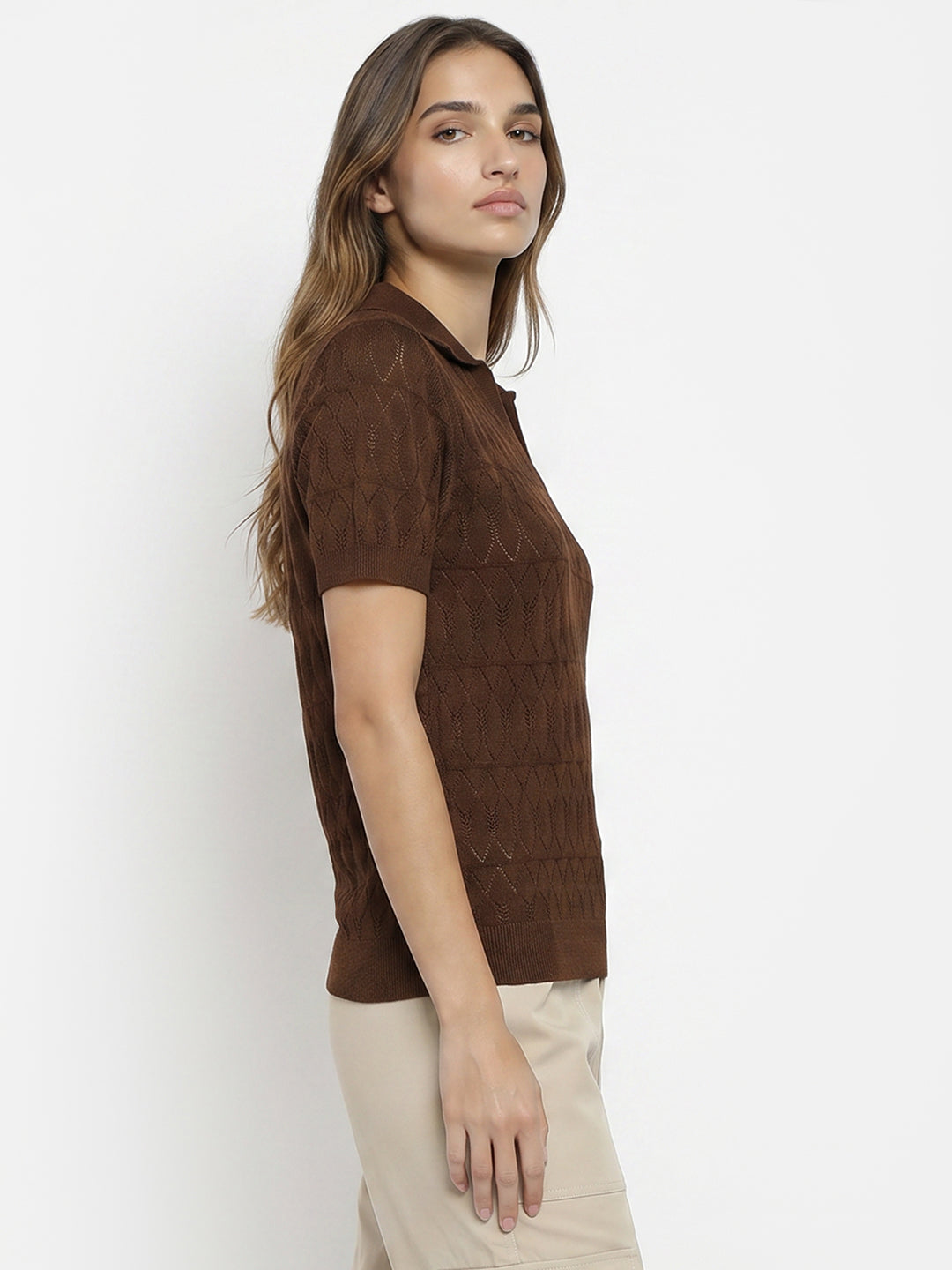 Women Sepia Ponitelle Top