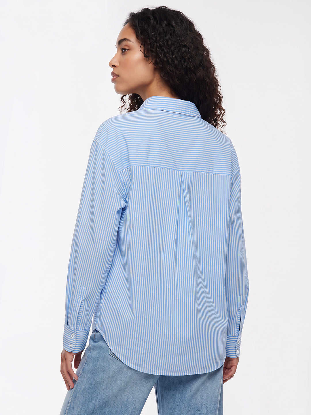 Sky/White Oversized Shirt