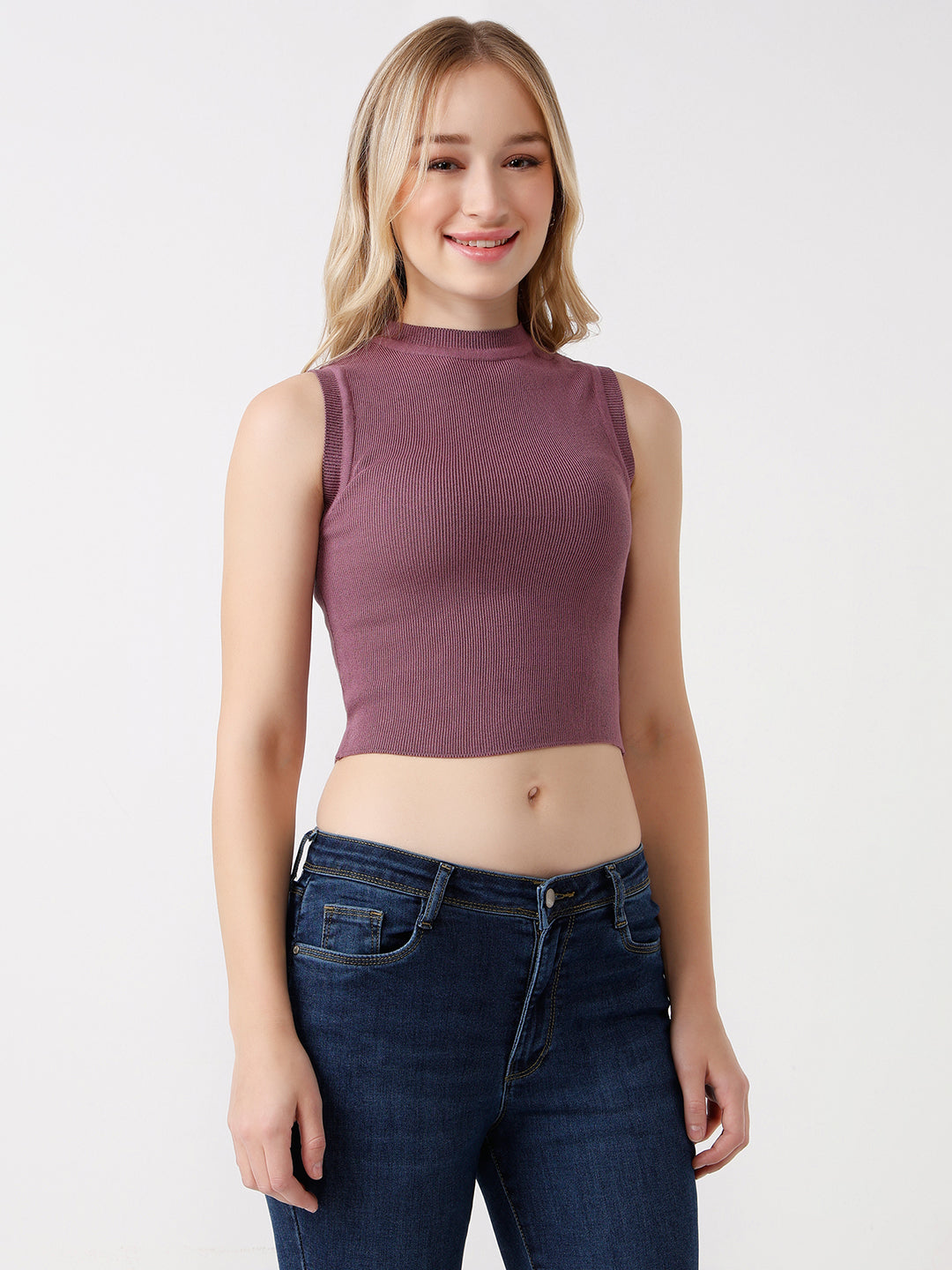 Women Mauve Tank Top