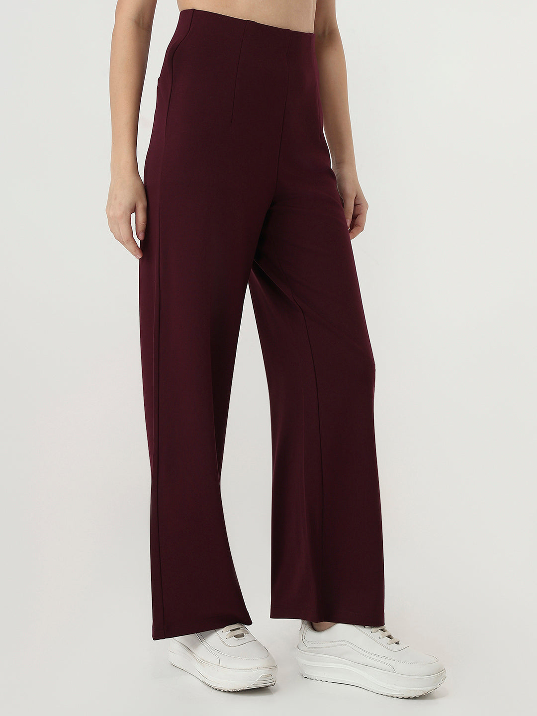 Women Wine High-Rise Treggings