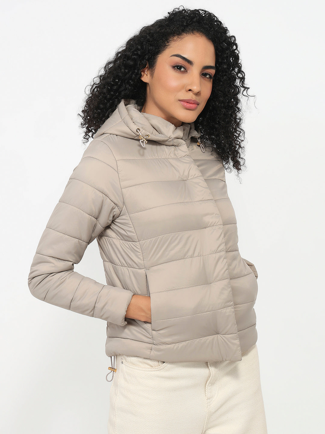 Women Champagne Winter Jacket