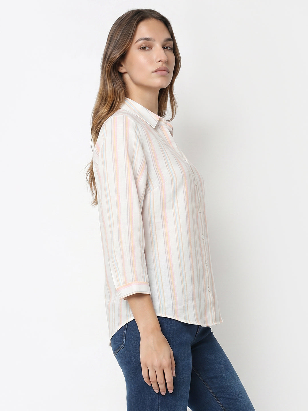 Women Multi Stripe Shirt