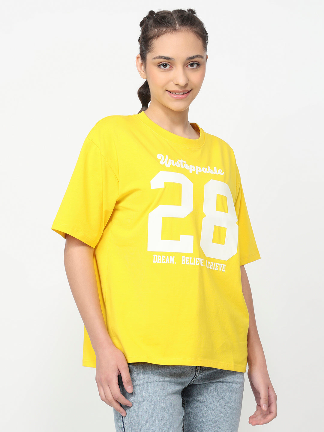 Women Golden Sunset Oversized T-Shirt