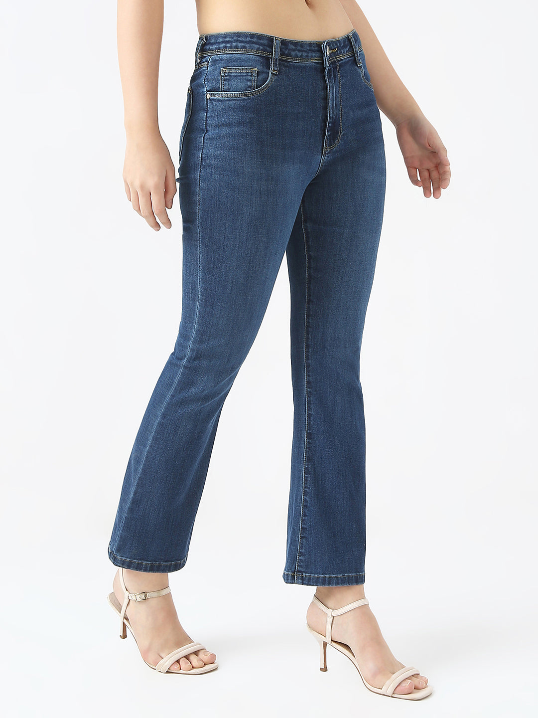 Women High Rise Flared Jeans