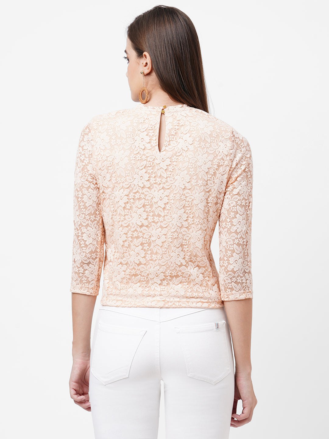 Women Pink Crop Top