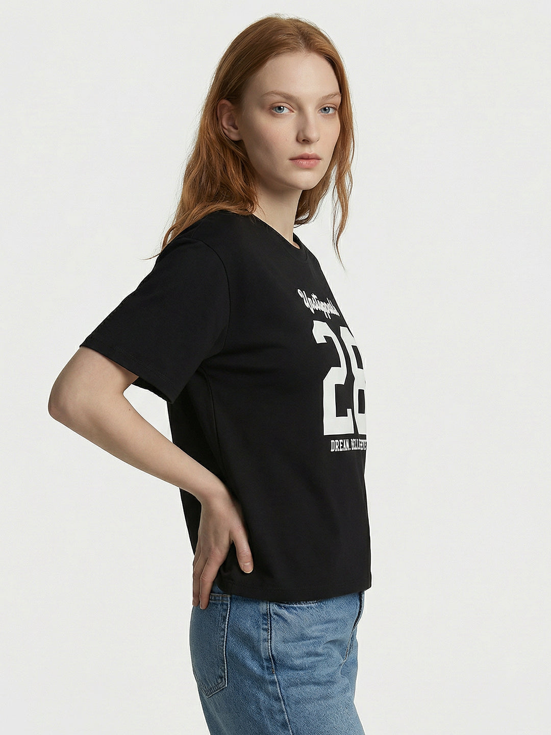 Women Black Oversized T-Shirt