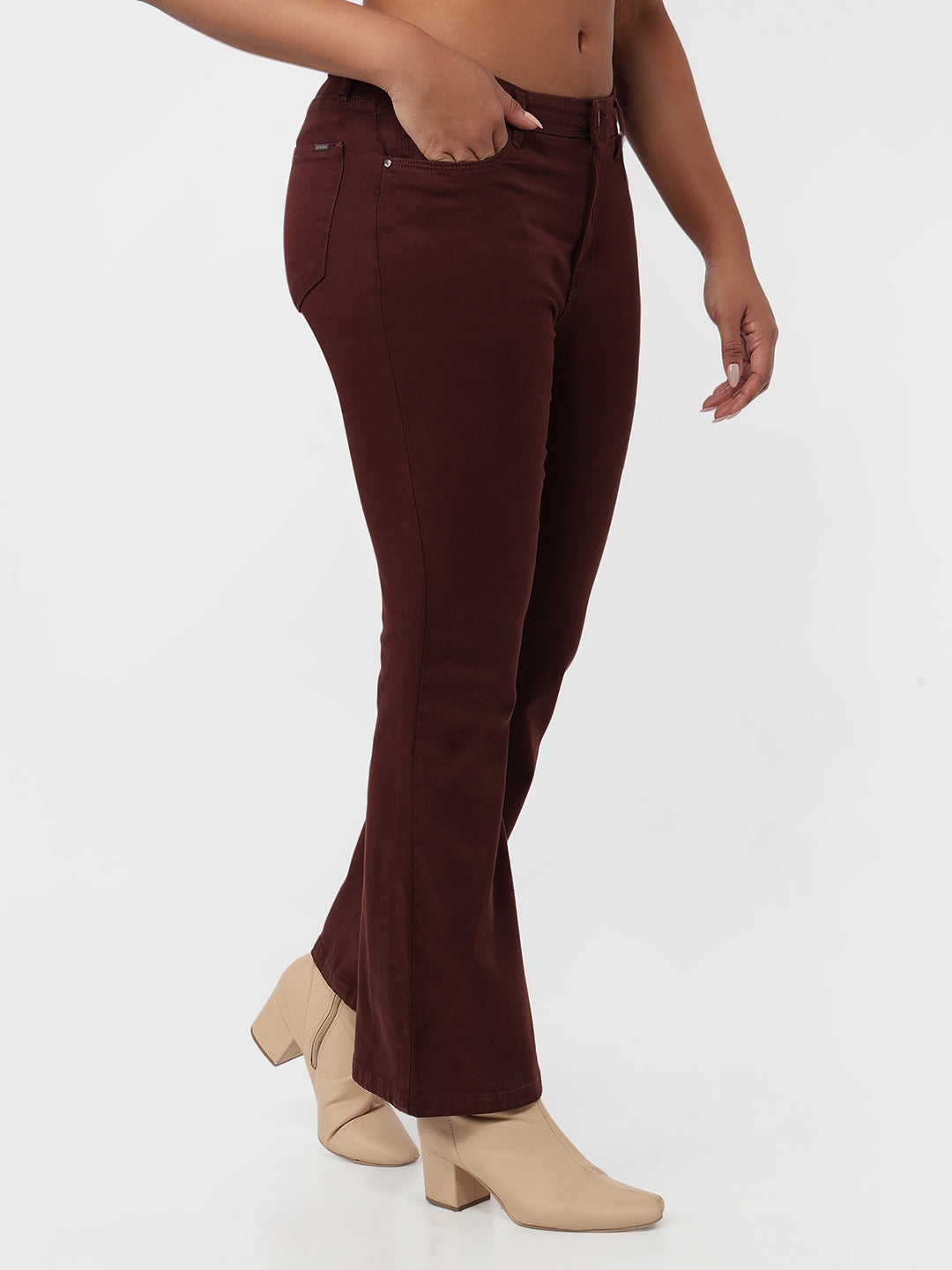 Sepia High-Rise Flare Jeans
