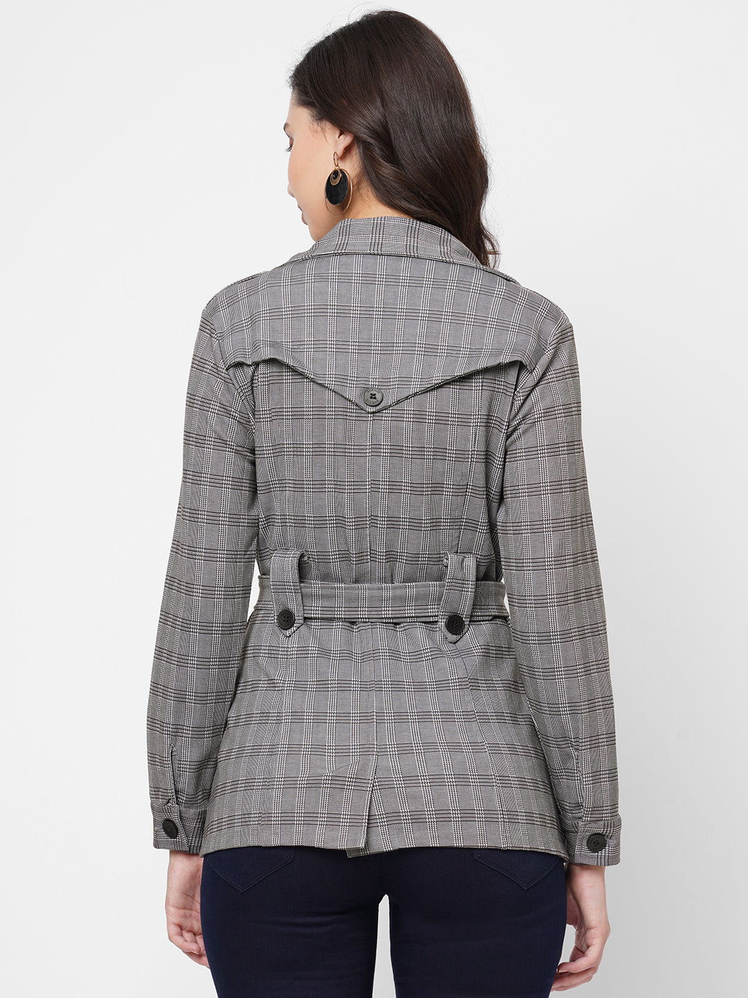 Women Grey Denim Jacket