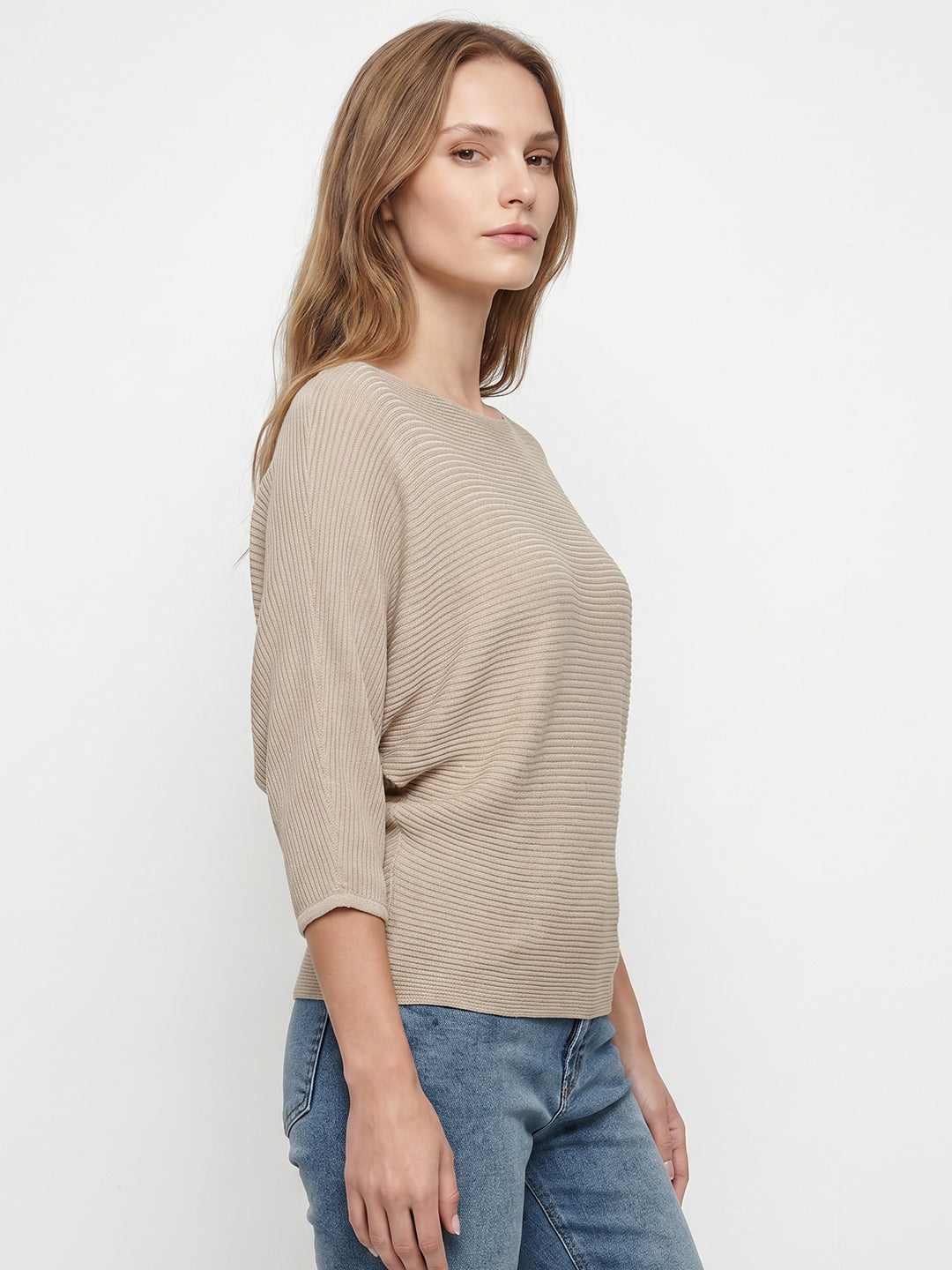 Women Champagne Batsleeve Top