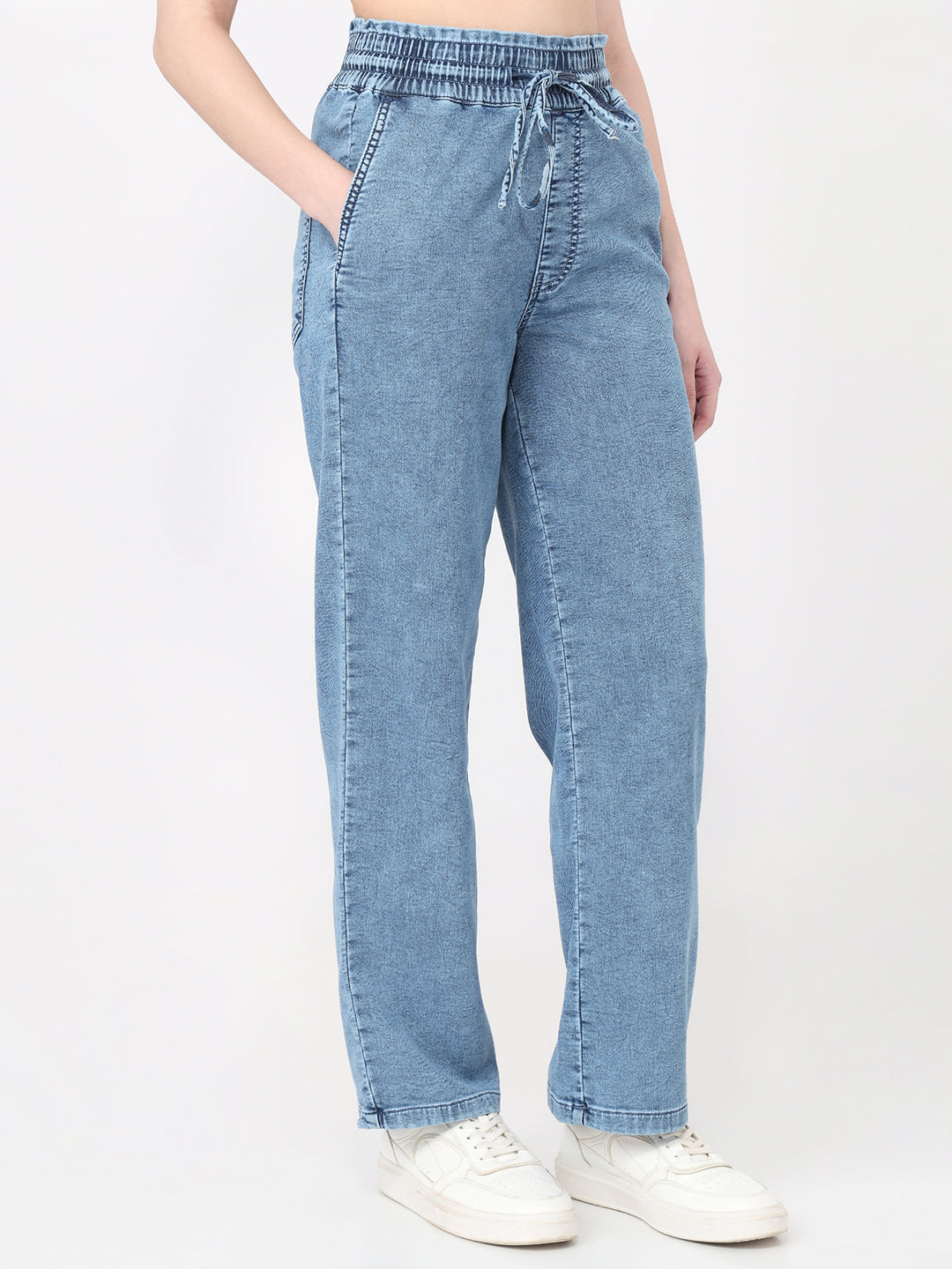 Blue Denim Joggers