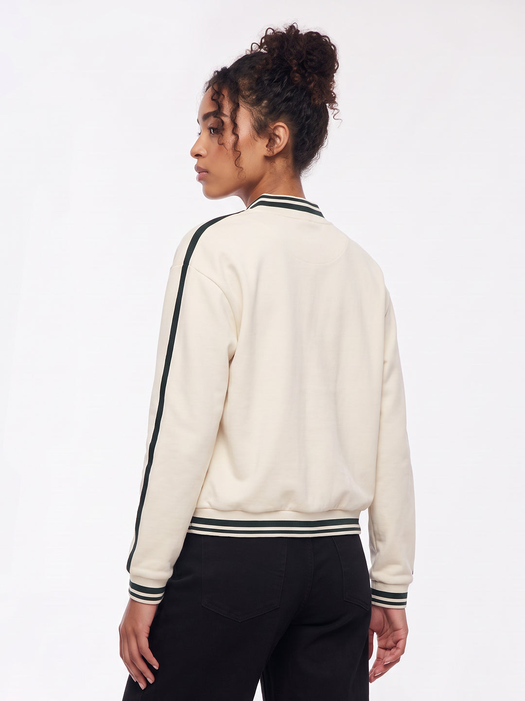 Ivory Varsity Jacket