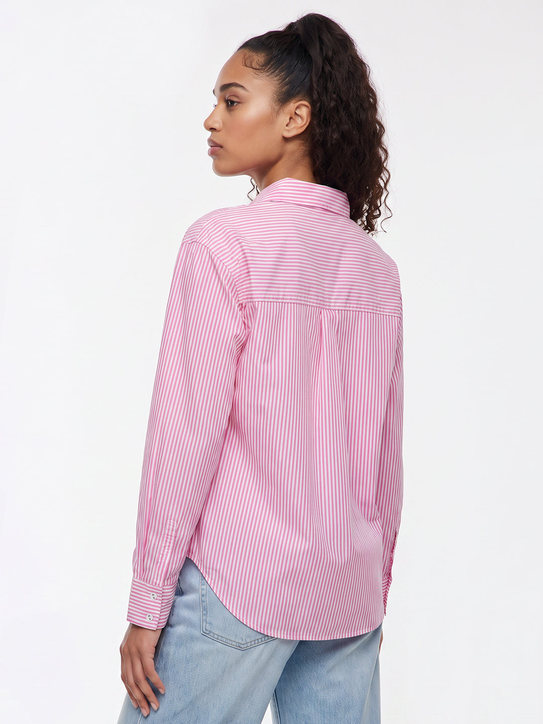 Pink/White Oversized Shirt