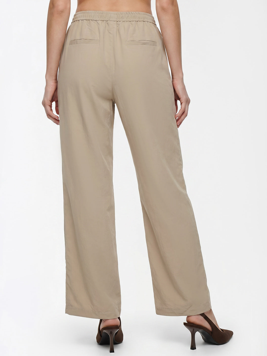 Women Beige Joggers