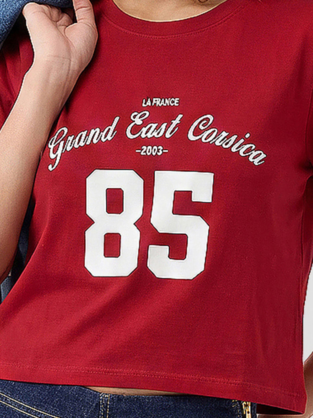 Women Red Genz Tees