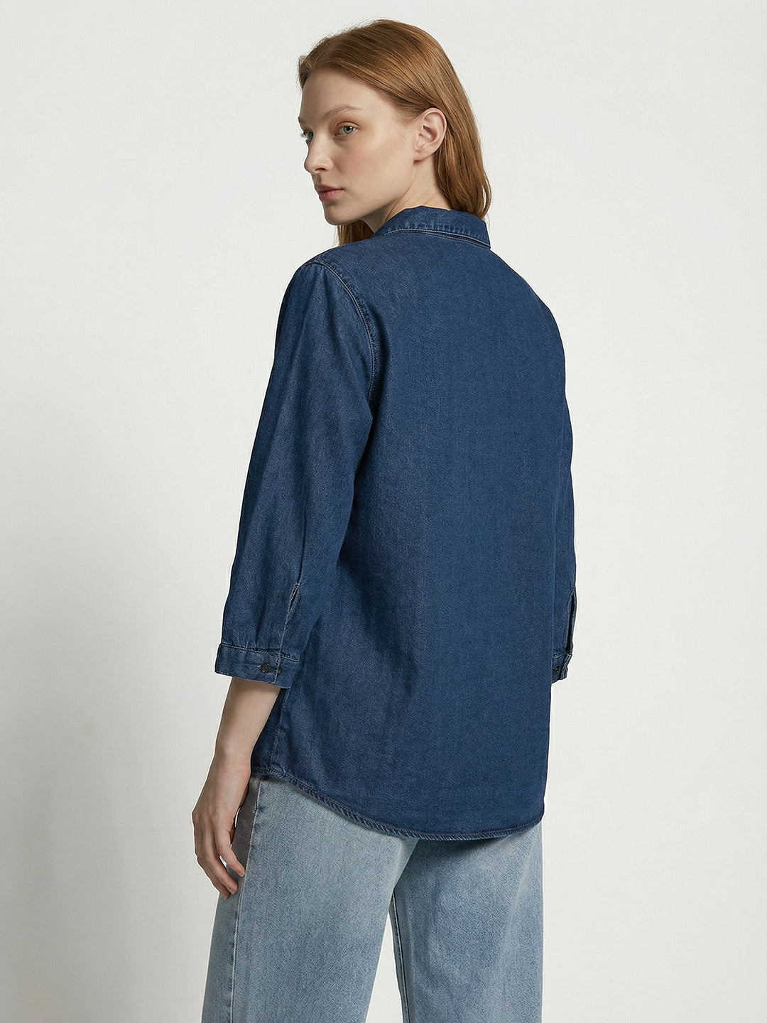Women Blue Denim Shirt