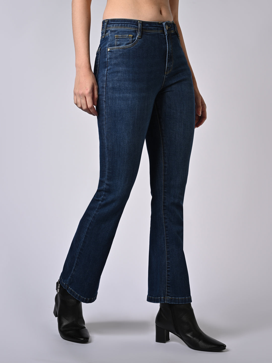 Women High Rise Flare Jeans
