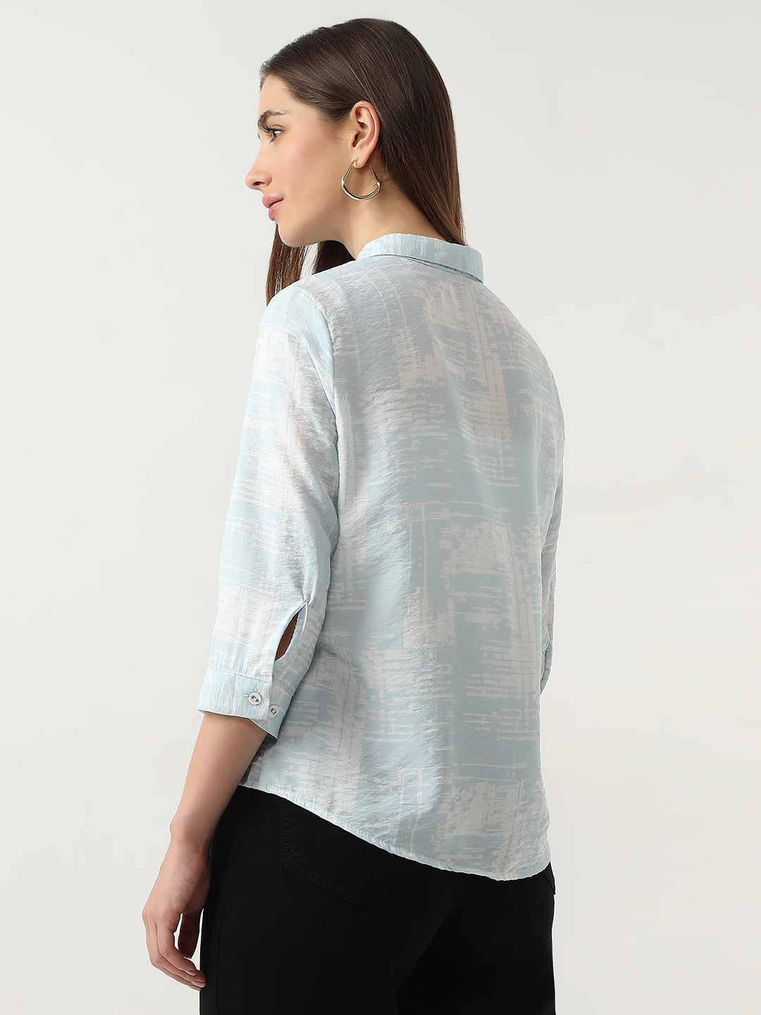 Women Abstract Sky Printed Shirt