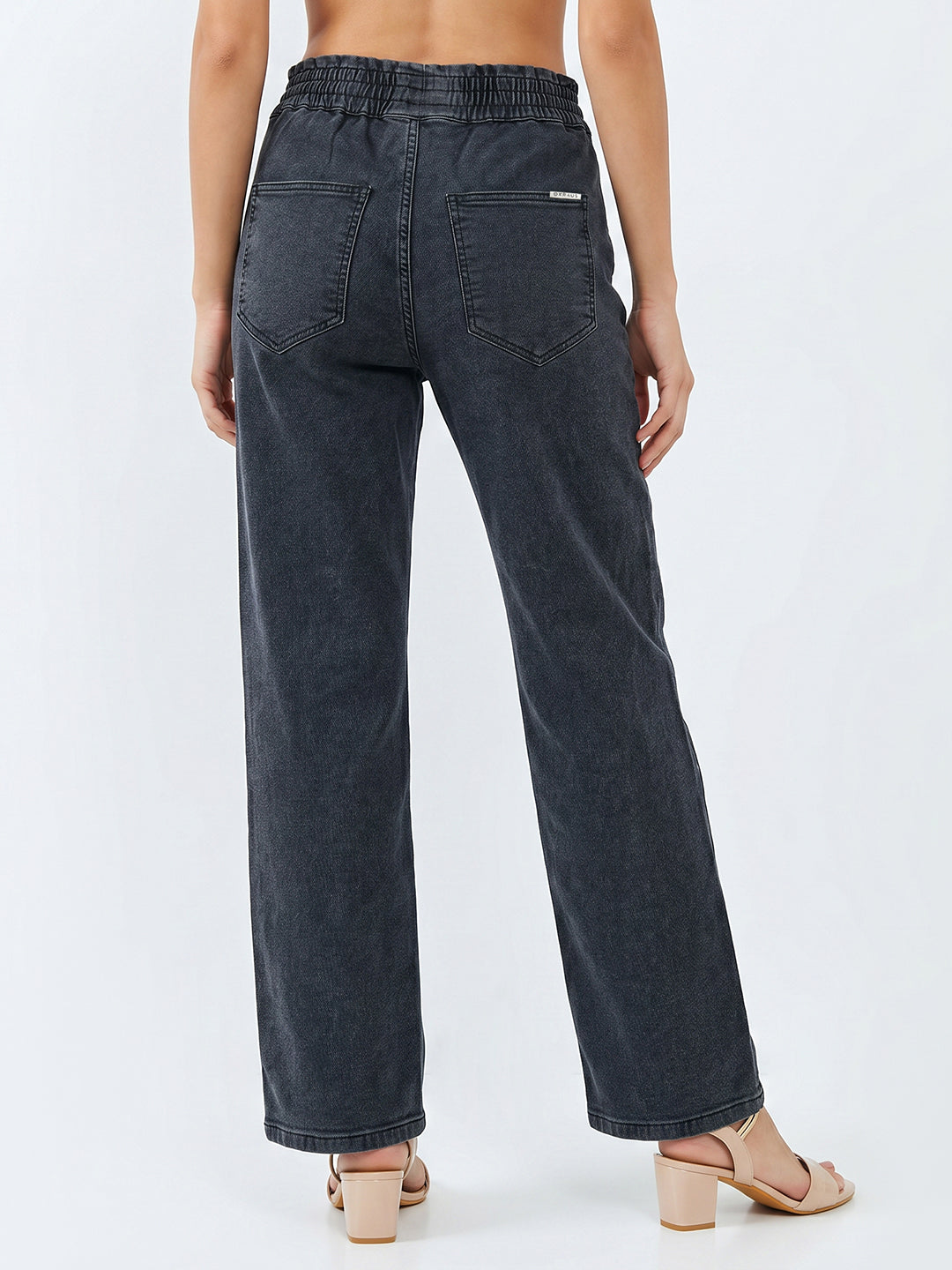 Women Dark Blue Mid-Rise Jogger