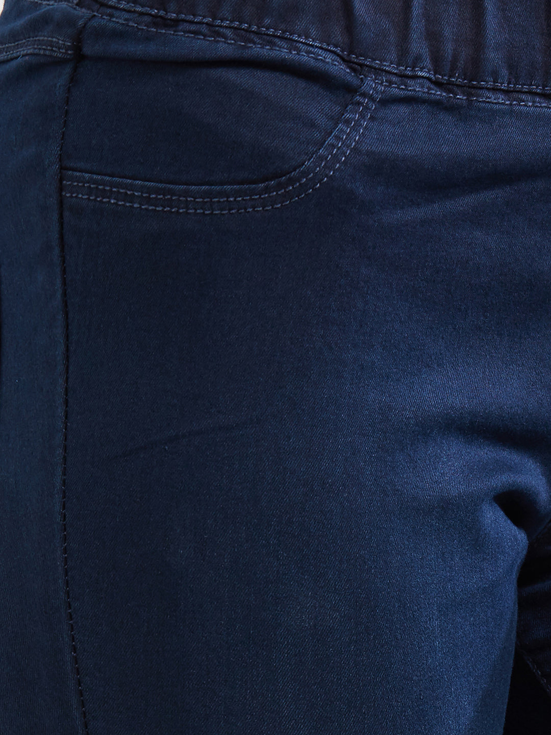 Women Blue Mid-Rise Denim Legging
