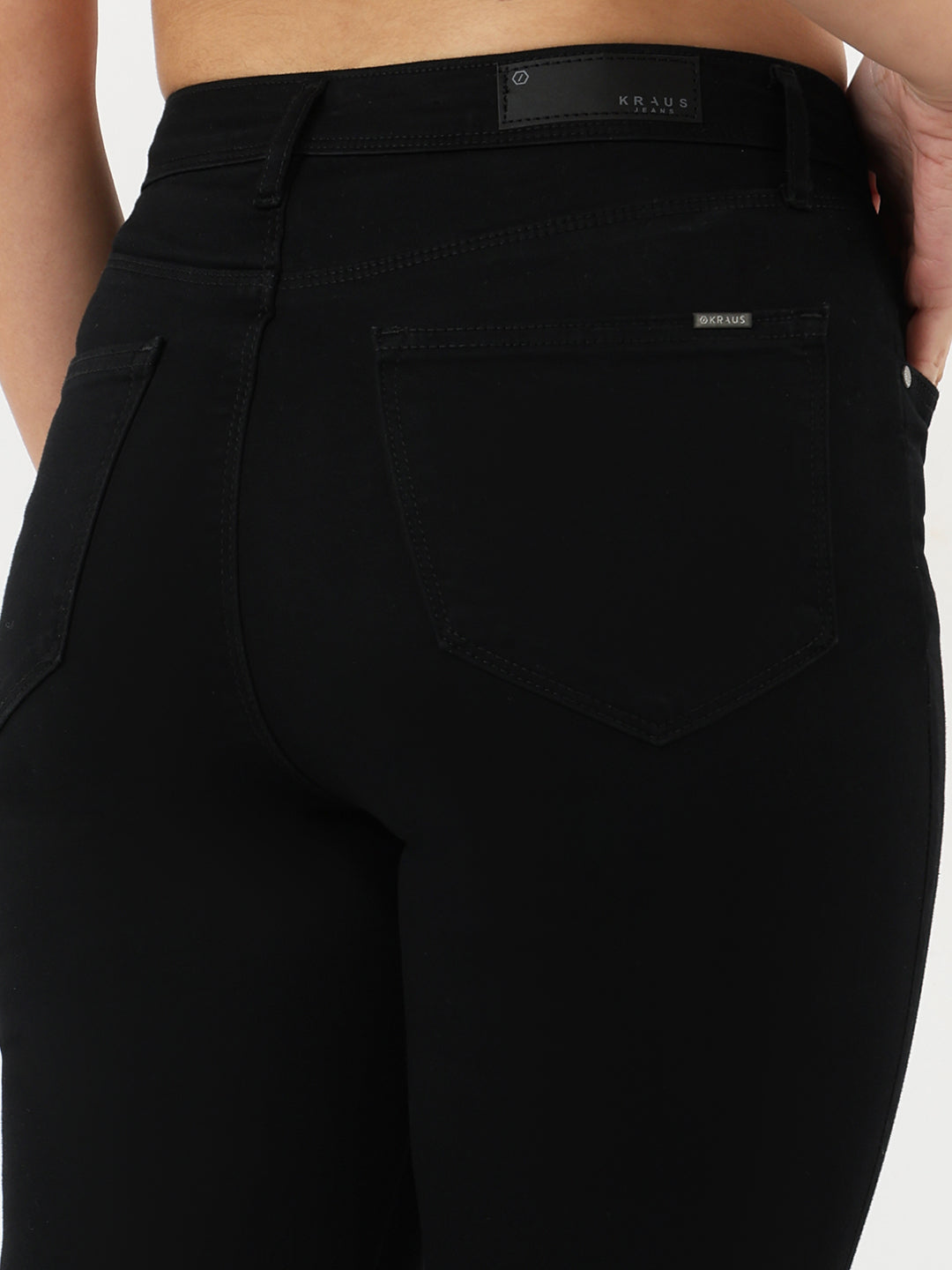 Women Black High-Rise Flare Jeans