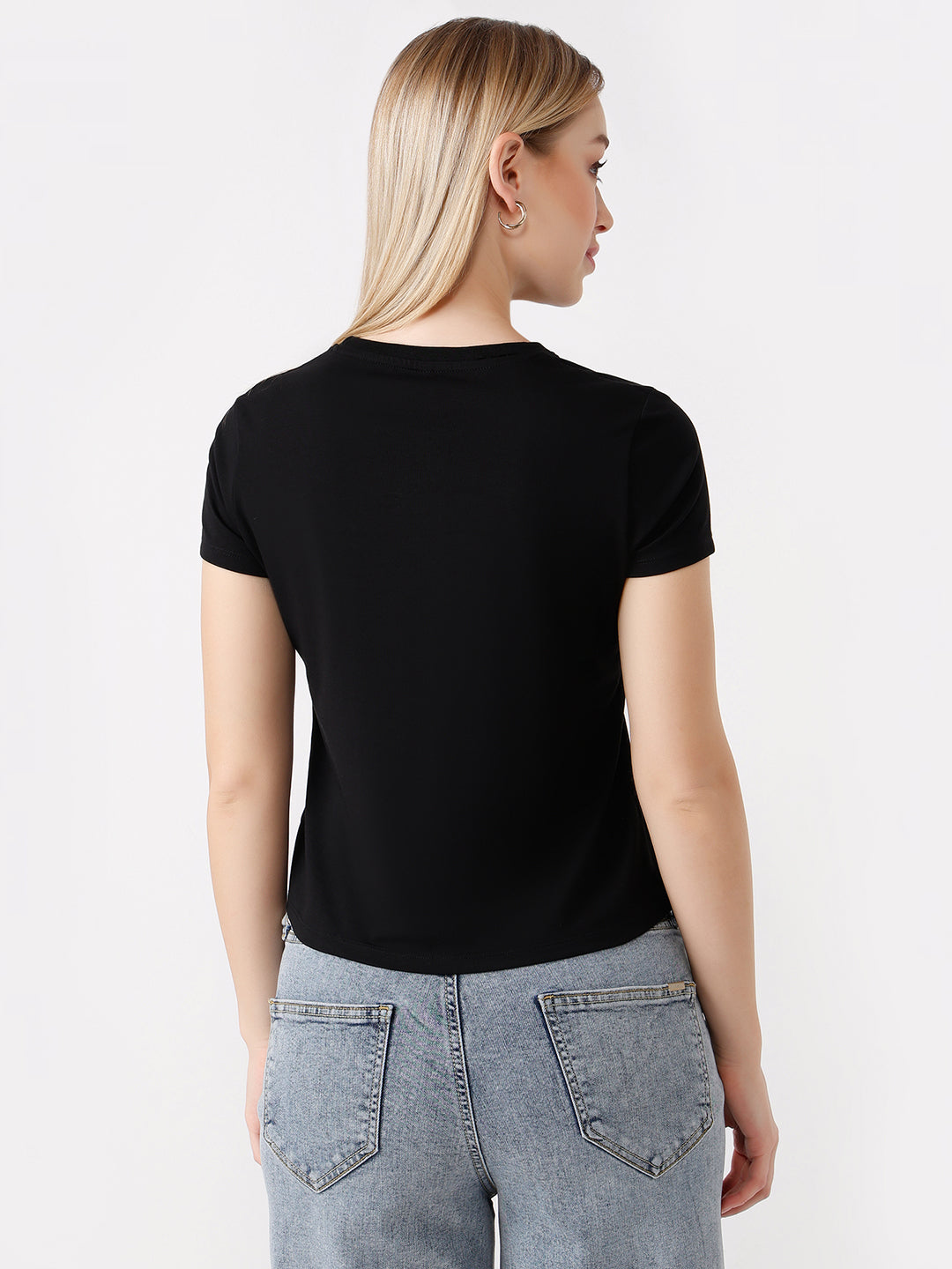 Women Solid Slim Fit T-Shirt