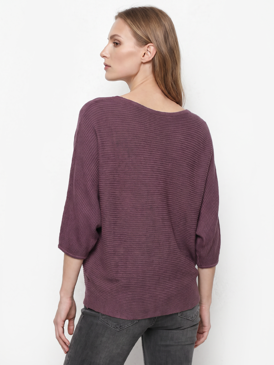 Women Mauve Batsleeve Top