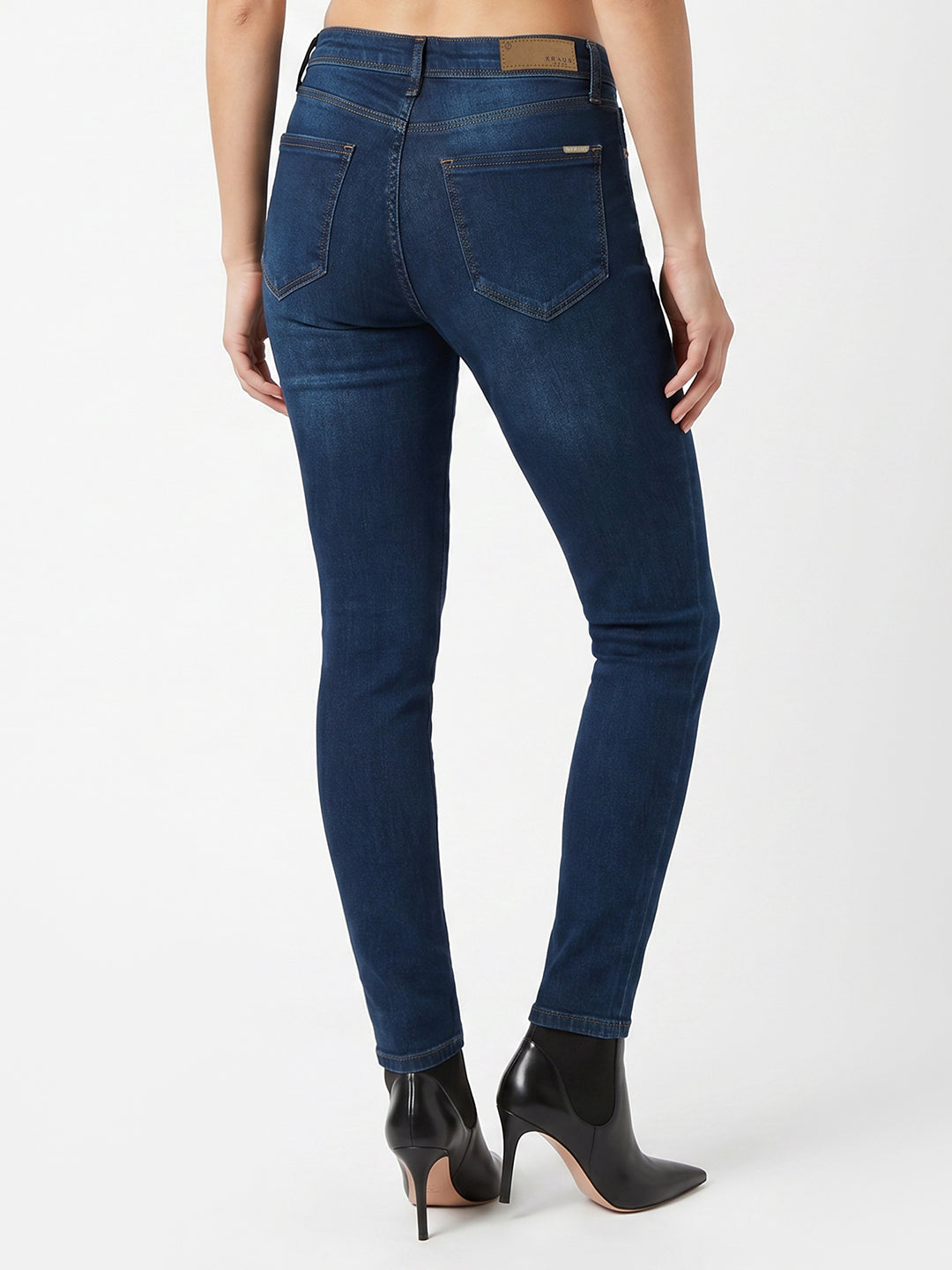 Women Light Blue High-Rise Skinny Jeans