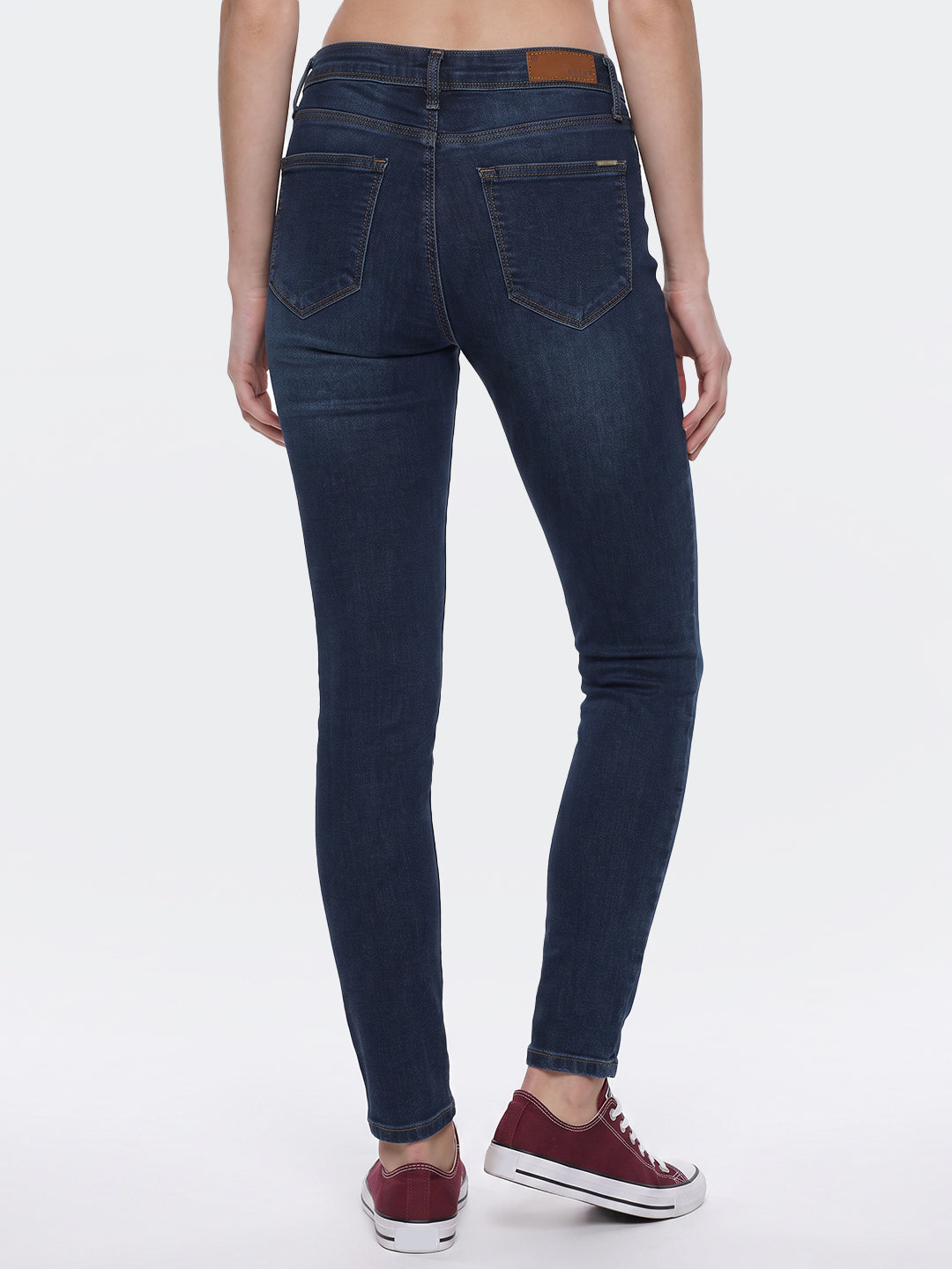 Blue High-Rise Skinny Jeans