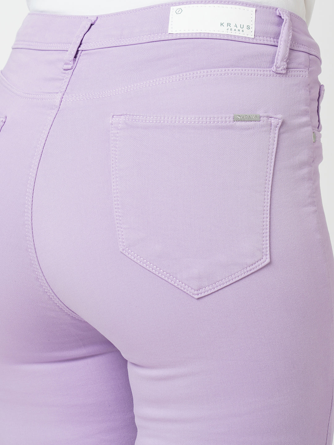 Women Lilac High-Rise Skinny Jeans