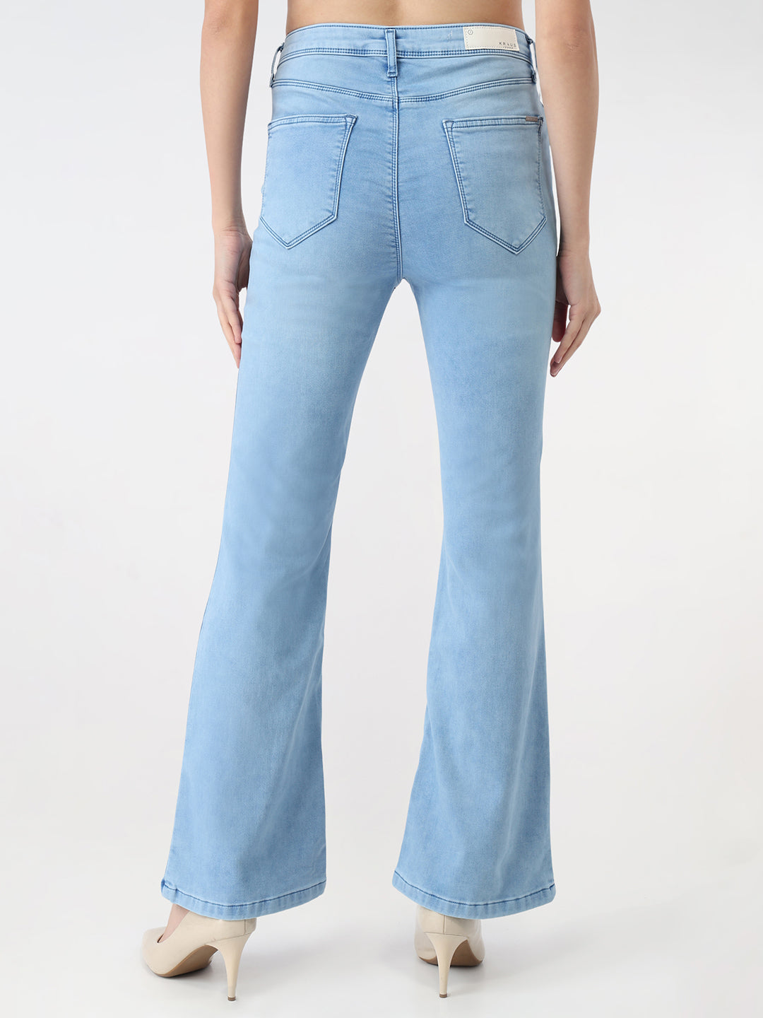 Women Bruno Blue High-Rise Flare Jeans