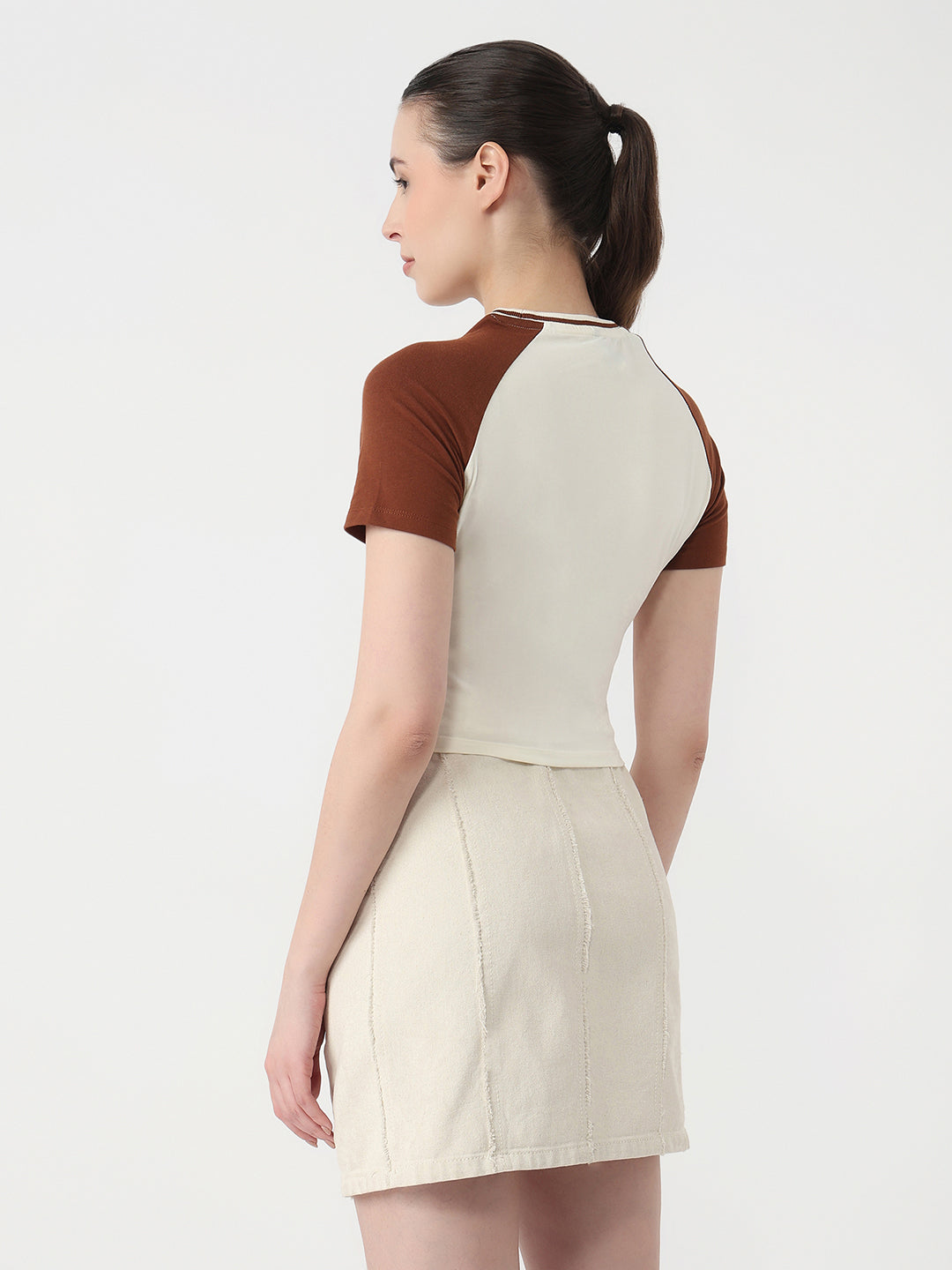 Women Ivory/Sepia Genz T-Shirt