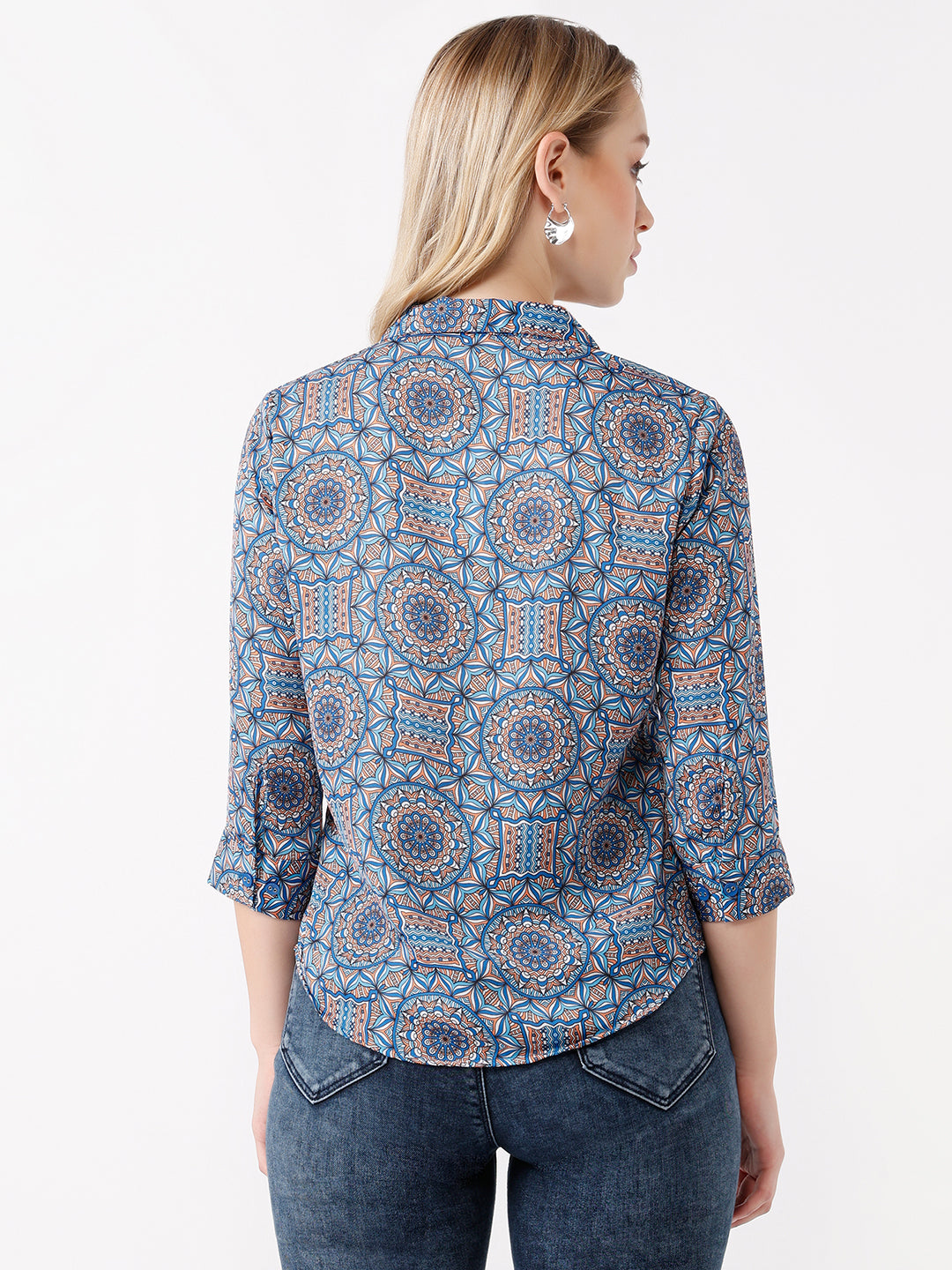 Women Kaleidoscope Print Shirt