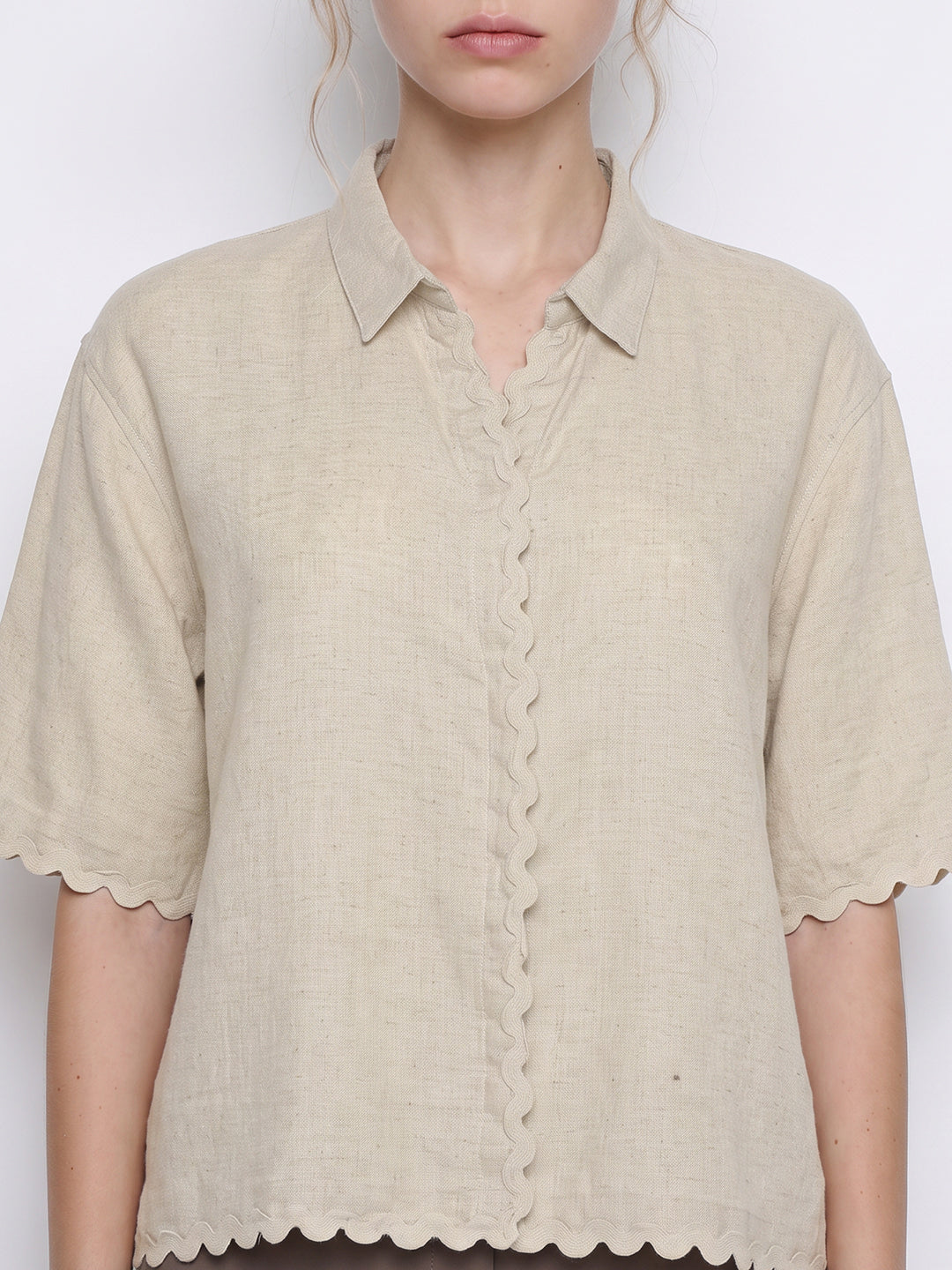 Natural Crop Shirt