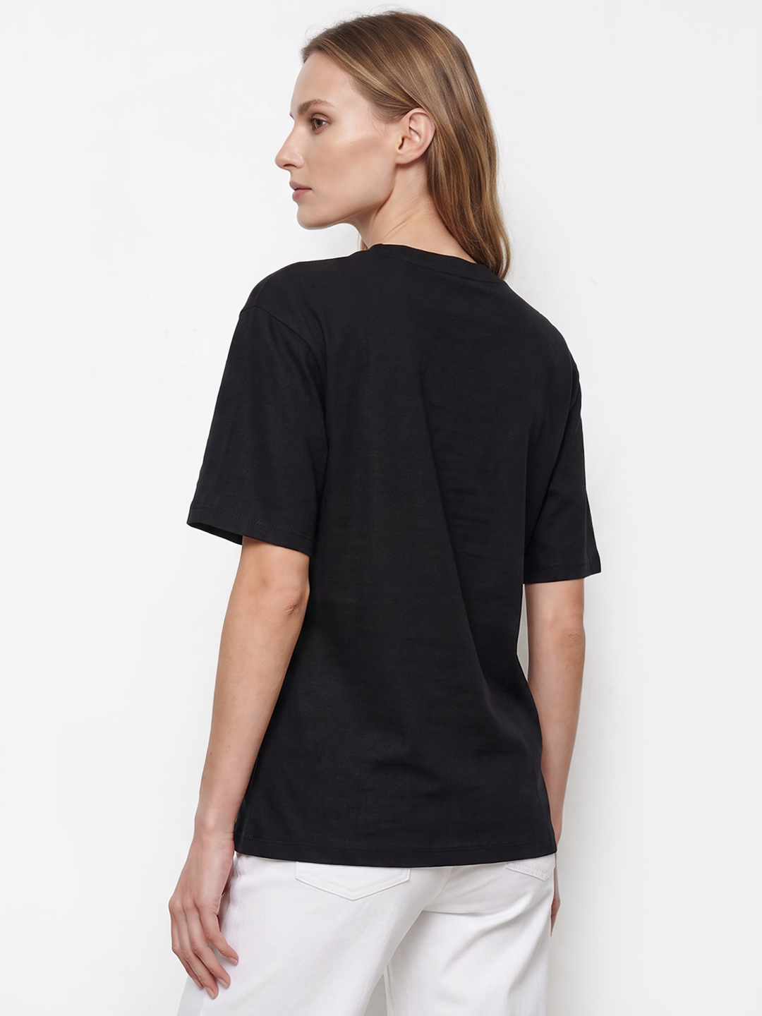 Women Black Oversized T-Shirt