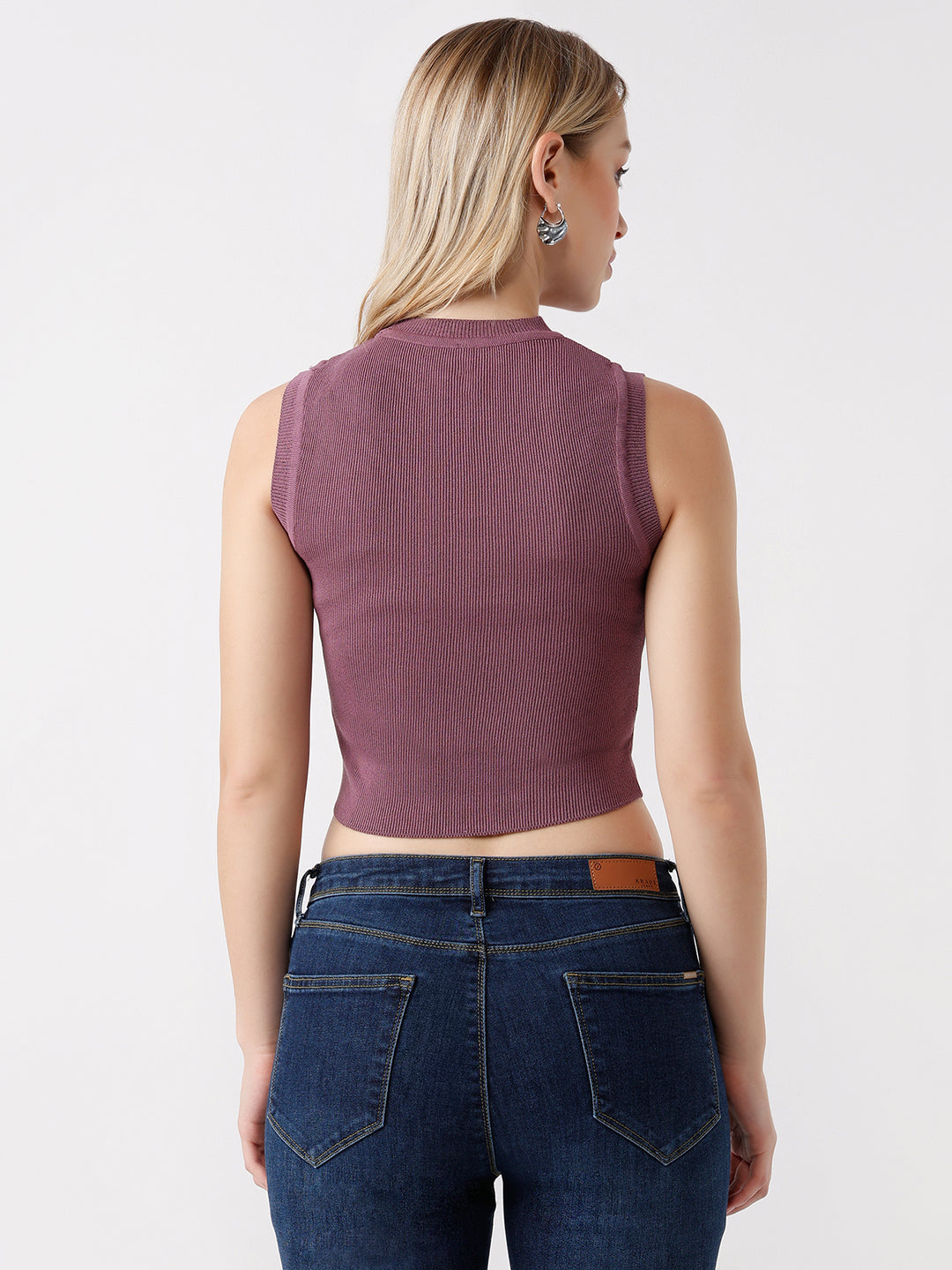 Women Mauve Tank Top