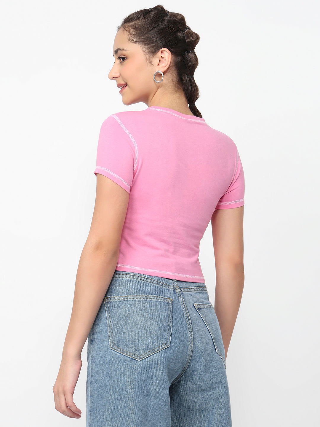 Women Pop Pink Genz Tees