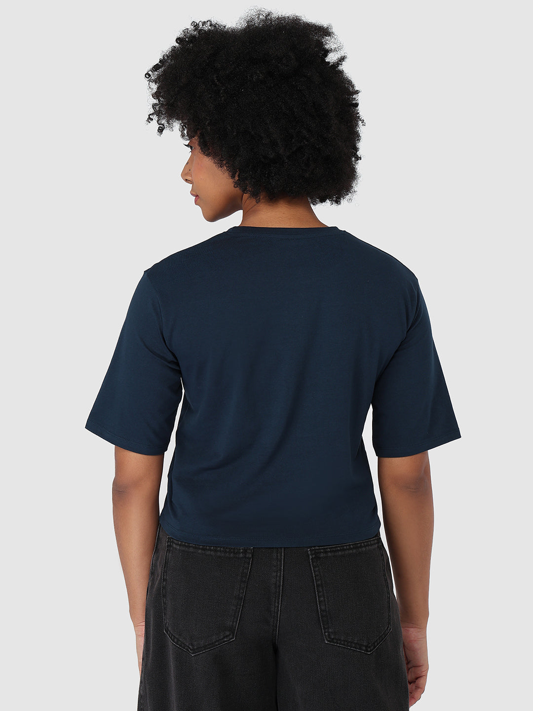 Women Airforce Graphic Crop Tees