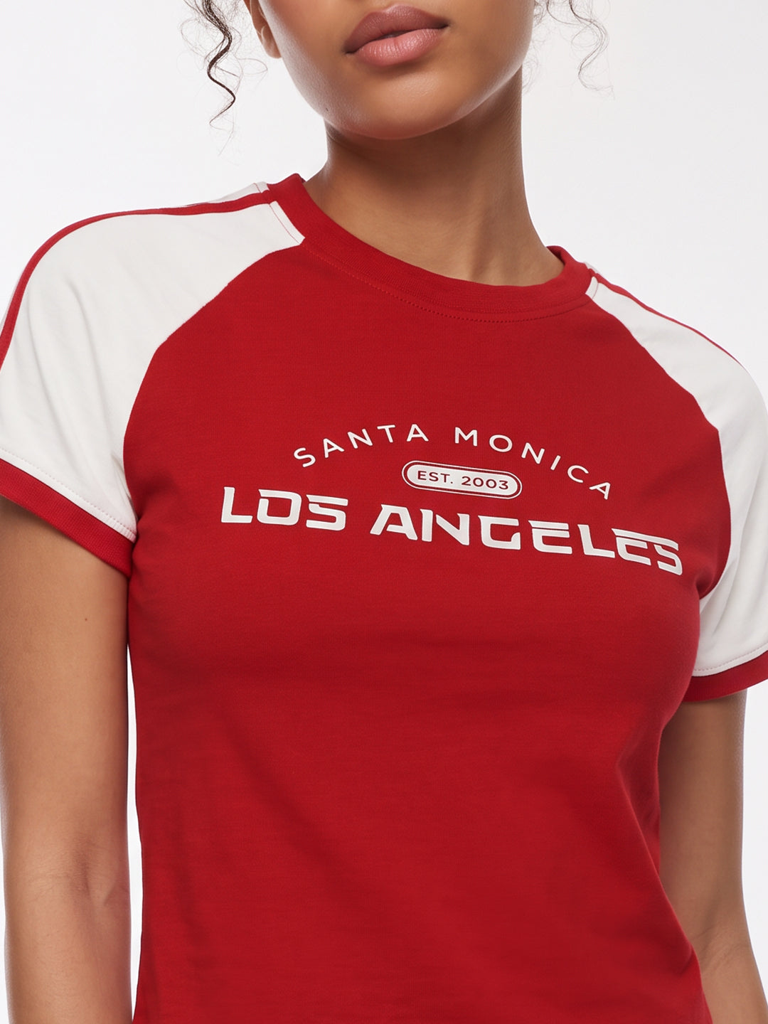 Red/Off White Graphic Neo Tees