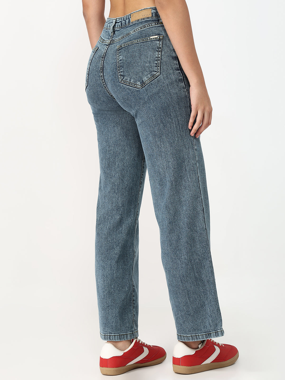 Blue High-Rise Baggy Jeans