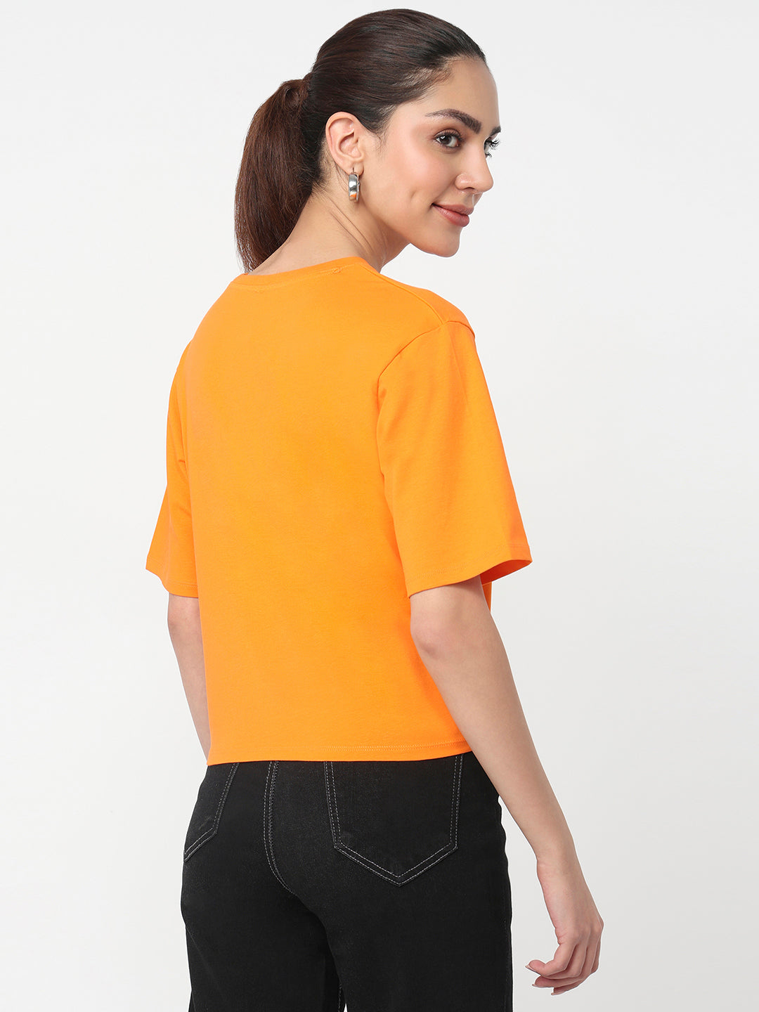 Women Autumn Glory Graphich Crop T-Shirt