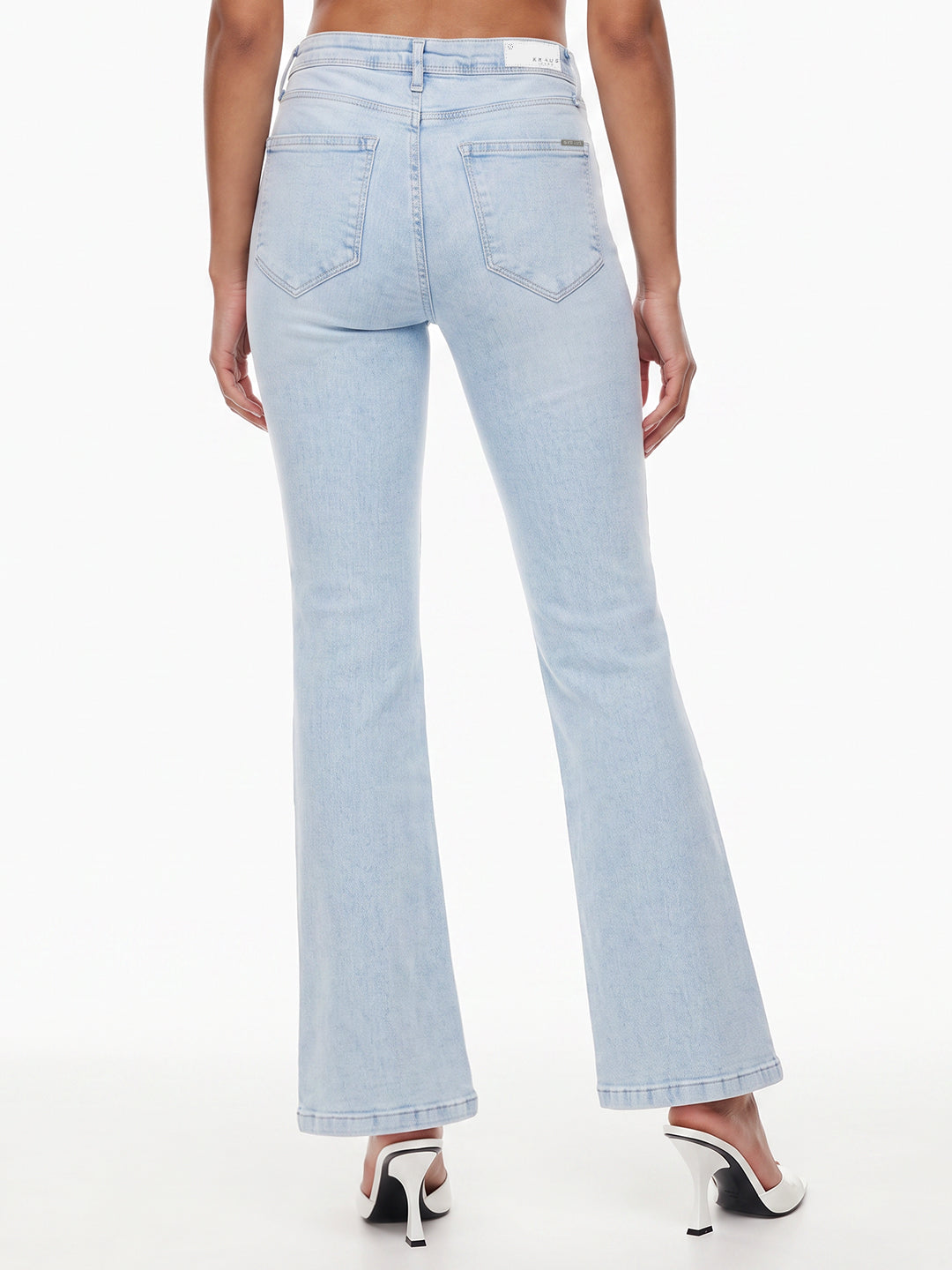Light Blue High-Rise Flare Jeans