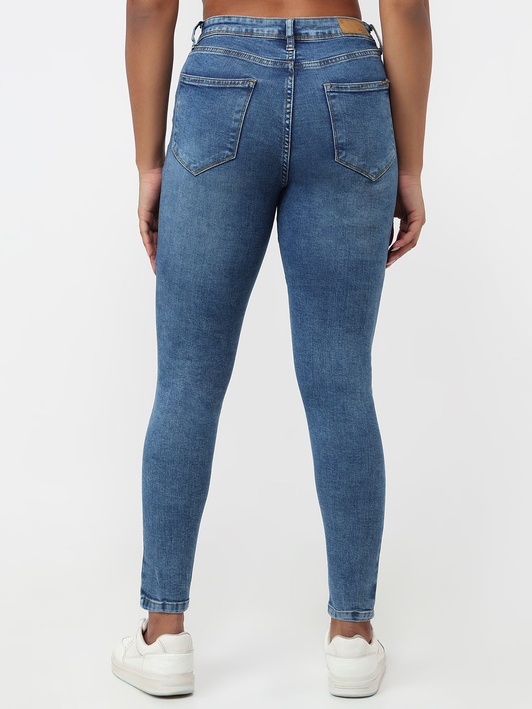 Women Blue High-Rise Skinny Jeans