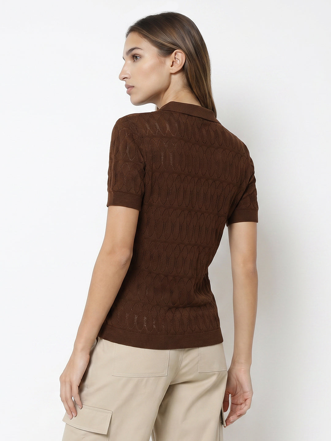 Women Sepia Ponitelle Top