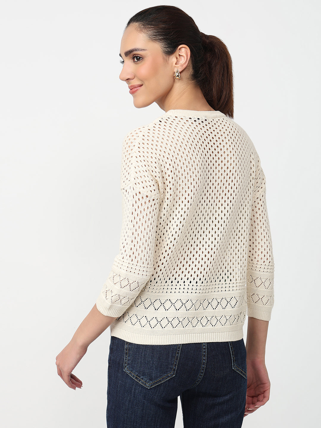 Women Ivory Ponitelle Top