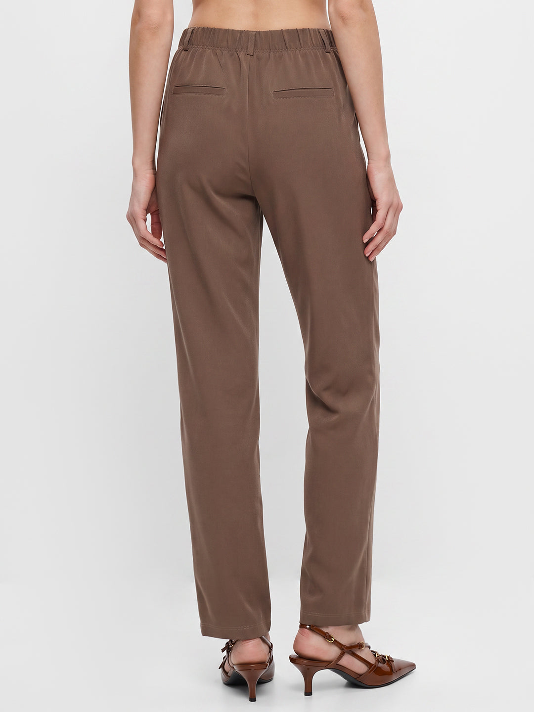 Women Fawn High-Rise Straight Fit Korean Pants